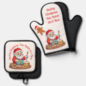 Weihnachten Rettend | Ofenhandschuh & Topflappen-Set (Vorderseite/Rückseite)