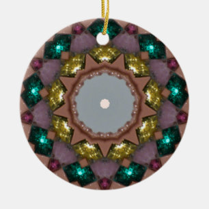 Weihnachten Riches Fraktal Keramik Ornament
