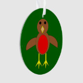 Weihnachten Robin Acrylic Ornament (Vorderseite)