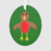 Weihnachten Robin Acrylic Ornament (Vorderseite)