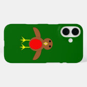 Weihnachten Robin iPhone Case (Rückseite (Horizontal))