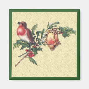 Weihnachten Robin Magnet