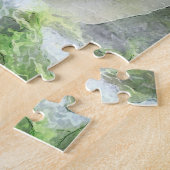 Weihnachten Robin RedBrustbrand Winter Wasserfarbe Puzzle (Seite)