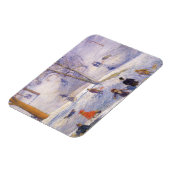 Weihnachten, Rodeln, Central Park Glackens Magnet (Linke Seite)