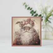 Weihnachten - Rokoko und Rosa Blumen (Stehend Vorderseite)