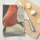 Weihnachten, romantische Couple Ice-Skaten Geschirrtuch (Viertel Falte)