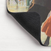 Weihnachten, romantische Couple Ice-Skaten Mousepad (Ecke)