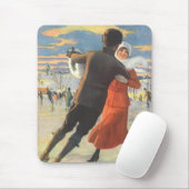 Weihnachten, romantische Couple Ice-Skaten Mousepad (Mit Mouse)