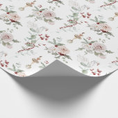 Weihnachten Rosa Floral Ballerina und Swan Geschen Geschenkpapier (Ecke)