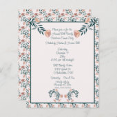 Weihnachten Rosa Grüne Flora Skandinavische Folklo (Vorne/Hinten)