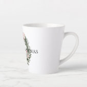 Weihnachten Rosa Grüner Kranz Milchtasse (Rechts)
