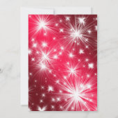 Weihnachten Rosa Rentierferien Einladung (Rückseite)