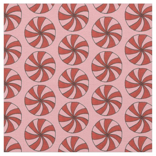 Weihnachten Rosa Rote Minze Peppermint Hard Candy Stoff (Nahaufnahme)