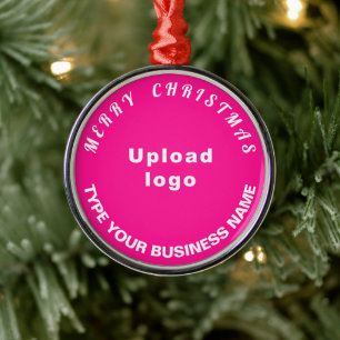 Weihnachten Rosa Rundschmuck Ornament Aus Metall