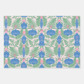 Weihnachten Rosa und Grün Muster Geschenkpapier Set (Vorderseite 3)