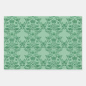 Weihnachten Rosa und Grün Muster Geschenkpapier Set (Vorderseite)