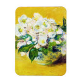 Weihnachten Rose Claude Monet Blume Blumenfarbe Magnet (Vertikal)