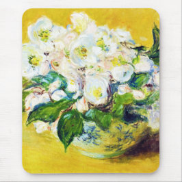 Weihnachten Rose Claude Monet Blume Blumenfarbe Mousepad