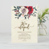 Weihnachten-Rose modern, die wir einladen Einladung (Stehend Vorderseite)