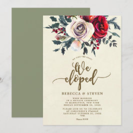 Weihnachten-Rose modern, die wir einladen Einladung