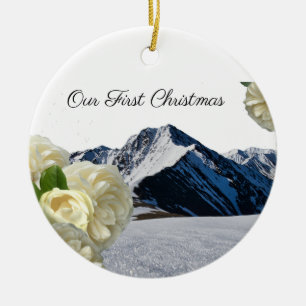 Weihnachten Rose Ornament
