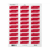 Weihnachten Rot beängstigend Weiße Schneeflockenre (Vorne)