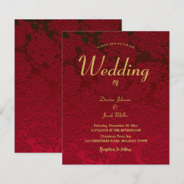 Weihnachten Rot Gold Elegantes Modernes Blumenbudg