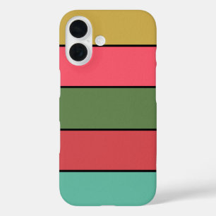 Weihnachten Rot Gold Grüne Farbe auf Aquarellpapie iPhone 16 Hülle