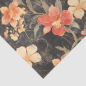 Weihnachten - Rot & Gold Poinsettia Dekoupage Seidenpapier (Ausschnitt)