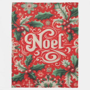 Weihnachten Rot & Grün Fleecedecke