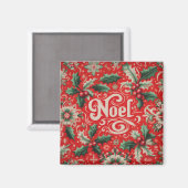 Weihnachten Rot & Grün Magnet (Vorderseite/Rückseite)