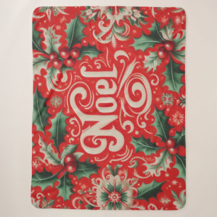 Weihnachten Rot & Grün Sherpadecke