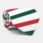 Weihnachten Rot & Grüne Streifen Geschenkmuster Krawatte (Gerollt)