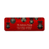 Weihnachten Rot Schwarz Eleganter Urlaub Winter (Vorne)