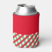 Weihnachten rot und grün Cooler Dosenkühler (Kanne Vorderseite)