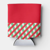 Weihnachten rot und grün Cooler Dosenkühler (Vorderseite)