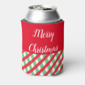 Weihnachten rot und grün Cooler Dosenkühler (Kanne Rückseite)