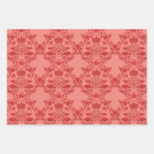 Weihnachten Rot und Grün Muster Geschenkpapier Set (Vorderseite)