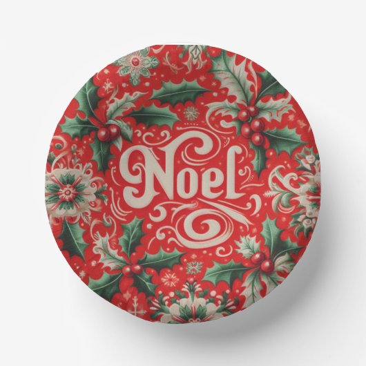 Weihnachten rot und grün pappteller (Vorderseite)
