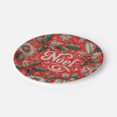 Weihnachten rot und grün pappteller (Schrägansicht)