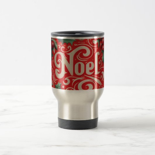 Weihnachten rot und grün reisebecher (Mittel)