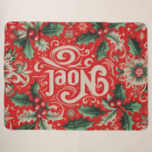 Weihnachten rot und grün sherpadecke (Vorderseite (Horizontal))