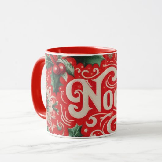 Weihnachten rot und grün tasse (Vorderseite Links)