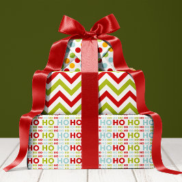 Weihnachten Rot und Grün Urlaub Geschenkpapier Set