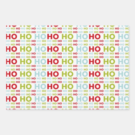 Weihnachten Rot und Grün Urlaub Geschenkpapier Set (Vorderseite)