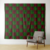 Weihnachten rot und grüner Tartan. Wandteppich (Beispiel (Horizontal))