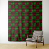 Weihnachten rot und grüner Tartan. Wandteppich (Beispiel)