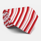 Weihnachten Rot und Weiß gestreifte Candy Cane Krawatte (Gerollt)