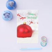 Weihnachten - Rot und Weiß - glückliche Tage IV Flyer (Einzeln)