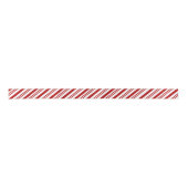 Weihnachten Rot und Weiß Streifen Satin Ribbon Satinband (Vorderseite)